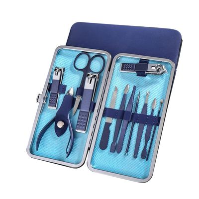 7/10/12/18/19Pcs/Set Manicure Set Pedicure Nail Tools Kit Stainless Steel Nail Cutter Scissor Clippers Professional Manicure Set,LS,12Pcs