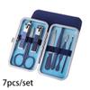 7/10/12/18/19Pcs/Set Manicure Set Pedicure Nail Tools Kit Stainless Steel Nail Cutter Scissor Clippers Professional Manicure Set,LS,7Pcs view 2