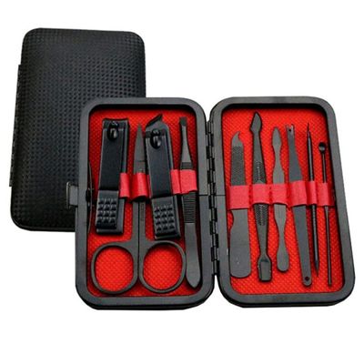 7/10/12/18/19Pcs/Set Manicure Set Pedicure Nail Tools Kit Stainless Steel Nail Cutter Scissor Clippers Professional Manicure Set,HS,10Pcs