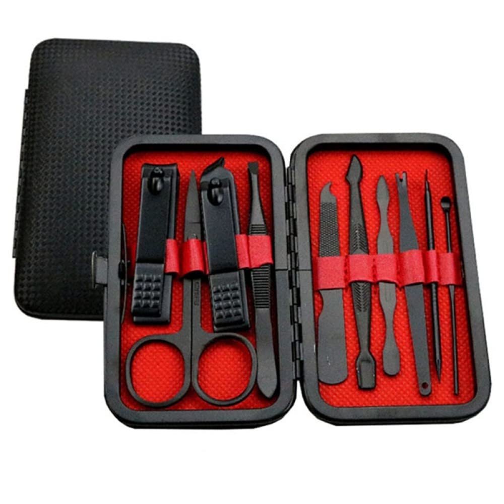 7/10/12/18/19Pcs/Set Manicure Set Pedicure Nail Tools Kit Stainless Steel Nail Cutter Scissor Clippers Professional Manicure Set,HS,10Pcs