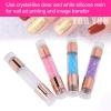 Manicure Stamping Plates, Fashionable Nail Stamper Kit 4Sets Double Ended Pen Colorful Rhinestones for Salon for Home view 3
