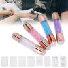 Manicure Stamping Plates, Fashionable Nail Stamper Kit 4Sets Double Ended Pen Colorful Rhinestones for Salon for Home view 4