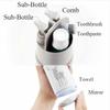 Toiletry Travel Kit, Bathroom Accessories Kit, Vanity Accessories Farmhouse Kit, Cute Bathroom Decor Kit 7N1 view 2