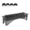 10 Slot Clipper Comb Holder, Plastic Storage Case Organizer for Electric Clippers,Black for Barbershop Salon Professionals" view 1