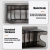 10 Slot Clipper Comb Holder, Plastic Storage Case Organizer for Electric Clippers,Black for Barbershop Salon Professionals" view 2