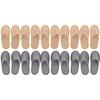 VICASKY 10pairs Portable Folding Slippers for Men and Women Reusable Guest Footwear for Home Travel and Business Trips Includes Each of Jute view 1