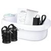 LeCuag Ionic Foot Bath Detox Machine, Ion Foot Spa Detox Machine for Home Use, Ionic Foot Cleanse System with 100 Foot Bath Liners, 2 Ion Arrays view 1