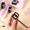 15 Pcs Eyeliner Sharpener Dual Makeup Sharpeners Cosmetic Tools Compact Makeup Sharpening Device for Eyeliner Lip Liner Pencils, Black view 3