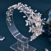 ULAPAN Bridal Hair Combs Crystal Wedding Headbands Head Pieces Rhinestones Hair Accessories for Brides Bridesmaid Womens (silver comb) view 3
