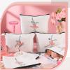 Gerrii 6 Pcs Dance Christmas Makeup Bag Gift Dancer Cosmetic Bags Ballet Recitals Dancer Team Ballet Gifts Toiletry Zipper Pouch Portable Ballerina Travel Case for Women Ladies Dance Lover(Minimalist) view 3