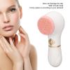 Cleansing Brush with 3 Brush Head, Battery Operated Electric Cleanser Brush Face Scrubber for Exfoliating, 6000RPM Rotating Speed, Skin Washer Gifts view 3