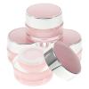 Beaupretty 4pcs Cream Jar Cream Jar Travel s Face Bottle Pot Girls Vacuum Foundation Bottles Magnetic Travel Containers Pink Acrylic Storage Bottle Airless view 1