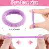 400Pcs Baby Hair Ties, 2cm Multicolor Toddler Hair Ties for Girls Cotton Soft Seamless Ponytail Holders Stocking Stuffers for Kids view 2