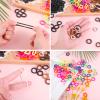 400Pcs Baby Hair Ties, 2cm Multicolor Toddler Hair Ties for Girls Cotton Soft Seamless Ponytail Holders Stocking Stuffers for Kids view 3