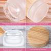 Geiserailie 10 Pieces Glass Cosmetic Containers Empty Sample Jars with Leak Proof Lids Makeup Sample Containers for Lotion Cream Cosmetic (30 Gram) view 4