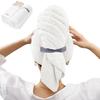 YFONG X-Large Hair Towel Wrap for Women, Super Absorbent Microfiber Hair Towel for Curly Hair, Fast Drying Hair Turbans with Elastic,Hair Drying Towel Wrap for Hair Care 30" X 40" (White) view 1