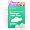 GLAM UP Spotless Nose Patch Hydrocolloid Coverage for Nose Pores, Zits and Oil - Overnight Strong Waterproof to Absorb Blackheads & Pimple Nose Gunk, and Calm with Tea Tree (12 Patches) view 1