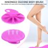 INNERNEED Food-Grade Soft Silicone Body Cleansing Brush Shower Scrubber, Gentle Exfoliating and Massage for All Kinds of Skin (Purple) view 3