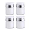 Beaupretty Glass Containers Cream Jar Vacuum Bottle 30ml Airless Pump Jars Sets Empty Refillable Travel Containers For Lotion Cream 4pcs Terrarium view 1