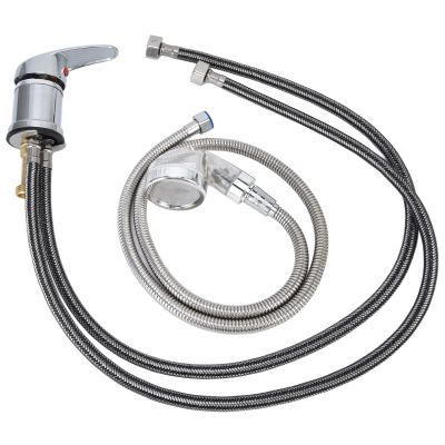 Shampoo Bed Faucet Sprayer Set, Shampoo Bed Faucet Sprayer Switch Set Zinc Alloy Plating for Beauty Salon Barbershop SPA