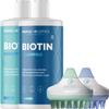 Biotin Shampoo and Conditioner with Scrubbers - Hair Shampoo Brush and Scalp Exfoliators with Volumizing Shampoo and Conditioner Set made with Rosemary Essential Oil and Biotin for Thinning Hair 8oz view 1