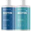 Biotin Shampoo and Conditioner with Scrubbers - Hair Shampoo Brush and Scalp Exfoliators with Volumizing Shampoo and Conditioner Set made with Rosemary Essential Oil and Biotin for Thinning Hair 16oz view 2