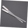 LALAFINA 2pcs Stainless Steel Sanding File Nail Sanding File Nail Art Tool Manicuring Tool with Square Handle, Silver view 3