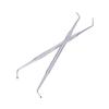 LALAFINA 2pcs Stainless Steel Nail Pusher and Cuticle Spoon for Toenail Cleaning and Grooming Dual-sided Design for Professional Pedicure and Manicure Tools view 1
