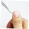LALAFINA 2pcs Stainless Steel Nail Pusher and Cuticle Spoon for Toenail Cleaning and Grooming Dual-sided Design for Professional Pedicure and Manicure Tools view 3