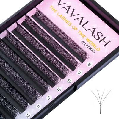 VAVALASH W-shaped Eyelash Extension 4D Premade Fans 0.07 D Curl Volume Lash Extensions Easy Fanning Lashes Matte Black Volume Premade W Lashes(W Shaped-4D-0.07-D-12mm