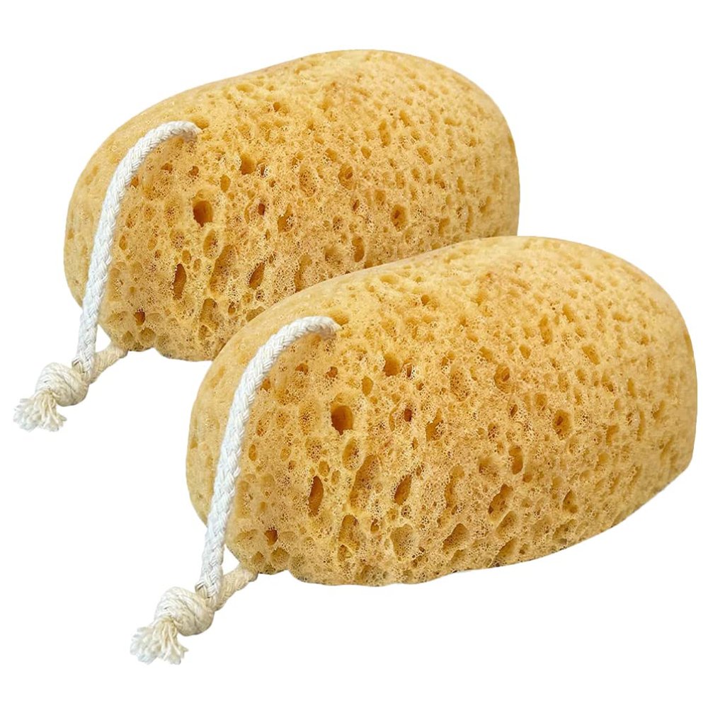 minkissy Exfoliating Washcloth 2pcs Bath Sponges for Shower Foam Loofah Body Scrubber Body Sponges Shower Exfoliating Spongentle Deep Cleansing for Women Men Teenager Bath and Shower Loofah Sponge