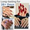 Modelones Medium Almond Nail Tips 510Pcs Clear False Acrylic Almond Press on Nails Pre-shape Full Cover Fake Extension DIY at Home 15 Sizes view 2