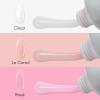 Makartt Poly Nail Extension Gel with Gel Top Coat Base Coat Kit Bundle, Soak off UV LED Gel Base and Top Coat, Poly Nail Extension Gel Kit with LED Lamp, Clear Pink Solution view 3