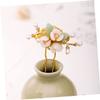 minkissy Handmade Vintage Flower Hairpin Traditional Chinese Style Hair Stick for Women Elegant Floral Hair Decor for Formal Occasions and Festivals view 3