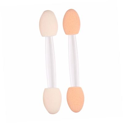 Mikinona 30pcs Eyeshadow Brush Makeup Brushed Eye Shadow Brush Oval Applicator Makeup Tools Eye Shadow Applicator Sticks Professional Makeup Sponge Miss White