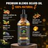 Beard Oil,120ml/4.25fl.oz Oil Promote Large Volume Beard Growth,Leave in Conditioner Beard Care Natural Sweet Orange Scent Mustaches Growth Soften Strength,Gifts for Men Him Dad view 4