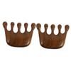 Healifty 2pcs Natural Wood Wide Tooth Comb for Scalp Massage Sandalwood Hair Comb for Gentle Hair Care and Oil Balance for view 1