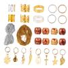 KALLORY 172pcs Dreadlocks Hair Cuffs and Creative Hollow Design Hair Accessories for Festivals and Parties Lightweight Metal Jewelry for Braids and Dreadlocks view 1
