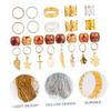 KALLORY 172pcs Dreadlocks Hair Cuffs and Creative Hollow Design Hair Accessories for Festivals and Parties Lightweight Metal Jewelry for Braids and Dreadlocks view 2
