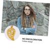 KALLORY 172pcs Dreadlocks Hair Cuffs and Creative Hollow Design Hair Accessories for Festivals and Parties Lightweight Metal Jewelry for Braids and Dreadlocks view 3
