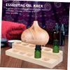 minkissy Display Shelf Organizer Bottle Holder and Storage Rack for Oils Compact Design for Use and Lightweight view 3