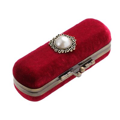 Alipis Jewelry Holder Stand Box Lipstick Purse Case Lipstick Case Holder Organizer Mini Makeup Mirror Vintage Case Purse Stand Makeup Organizer Storage Bag Cosmetic