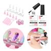 Makartt Nail Stand for Nail Tips with Gel Top Coat Base Coat Kit Bundle, Soak off UV LED Gel Base and Top Coat, Nail Stand for Press On Nails Display Practice Art Painting Magnetic Fake Nail Holder view 1
