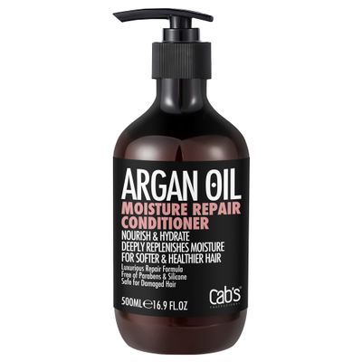 Cab's Argan Oil Shampoo and Conditioner Set for Women and Men - Best Gift for Damaged, Thinning Hair, Curly or Frizzy Hair - Paraben Free 16.9 fl oz (Conditioner - Single 1pc)