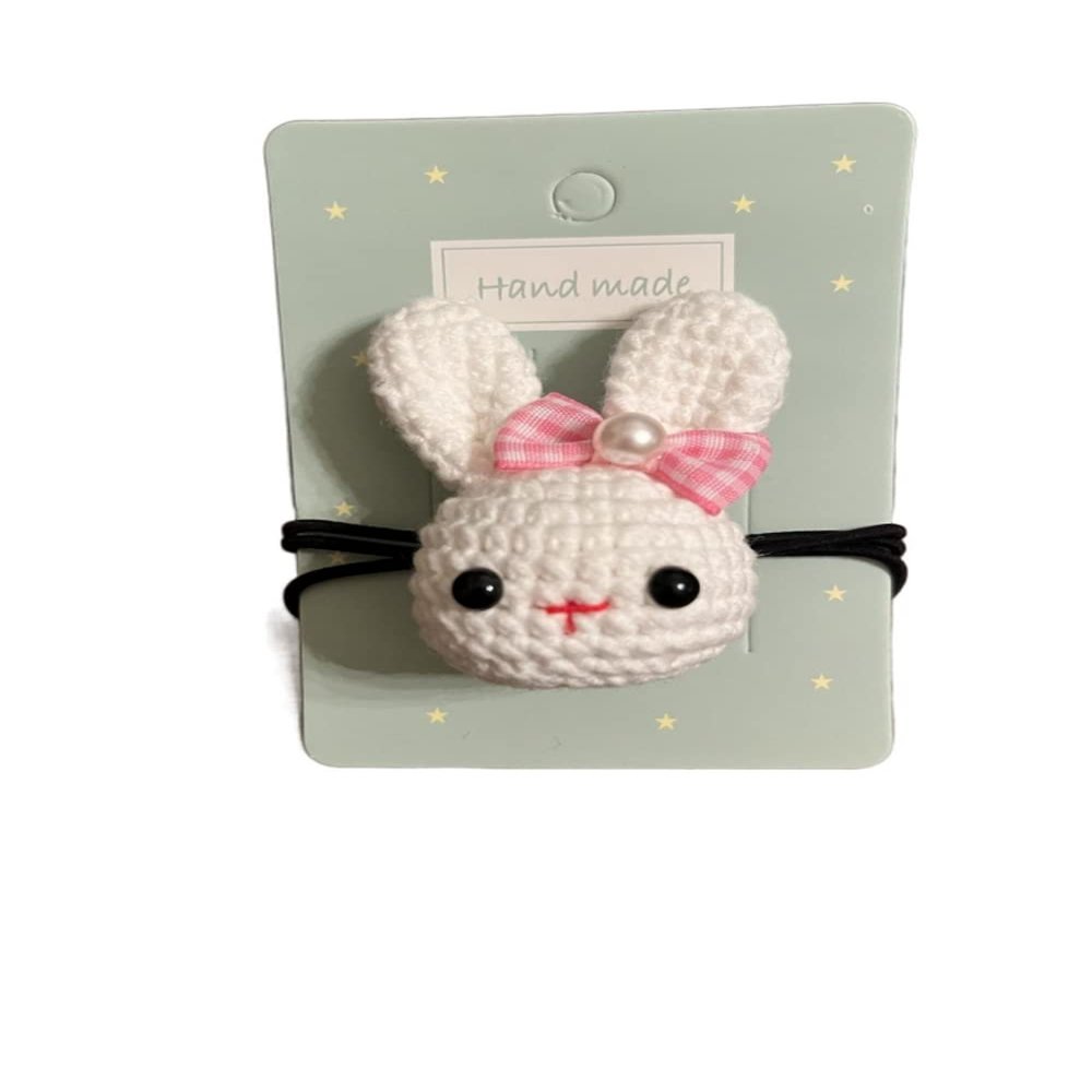 Crochet Handmade Bunny Hair tie