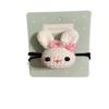Crochet Handmade Bunny Hair tie view 1