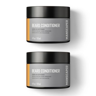 MANSCAPED UltraPremium Beard Conditioner, Leave-in Softener with Nourishing Oils and Antioxidants, Shea Butter, Eucalyptus, Lavender, Coconut Oil Hydrates & Restores Moisture, (4 oz), 2-Pack
