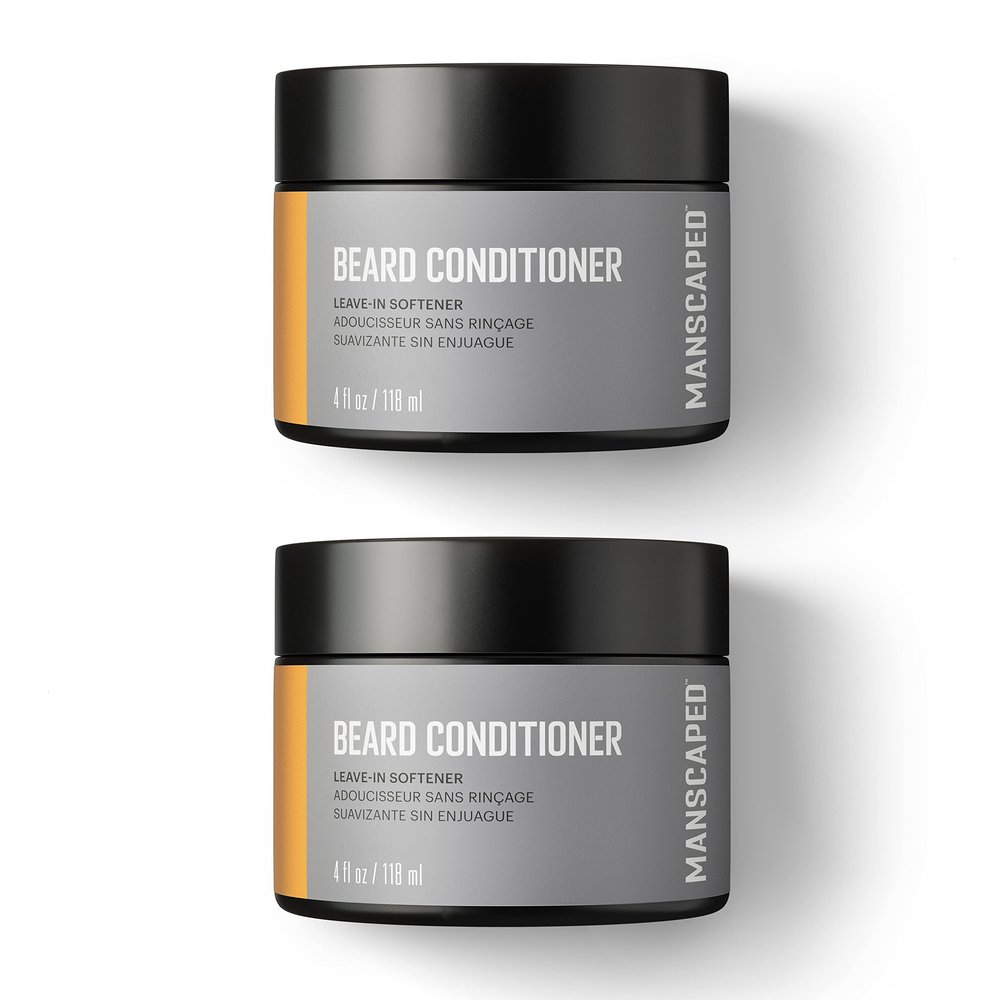 MANSCAPED UltraPremium Beard Conditioner, Leave-in Softener with Nourishing Oils and Antioxidants, Shea Butter, Eucalyptus, Lavender, Coconut Oil Hydrates & Restores Moisture, (4 oz), 2-Pack