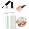 Makartt Nail Buffer Block with Gel Top Coat Base Coat Kit Bundle, Soak Off UV LED Gel Base and Top Coat, 10pcs Nail Buffer and Shine Kit Nail Shine Buffer for Natural Acrylic Nails view 1