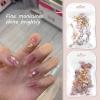 6pcs Nail Art Seashells Set, Colorful Glitter Seashell Irregular Fragments Nail Design Kit for DIY Nail Salon view 2